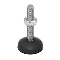 MODULAR SOLUTIONS PLASTIC FOOT 60 DIA, M16 W/ JAM NUT